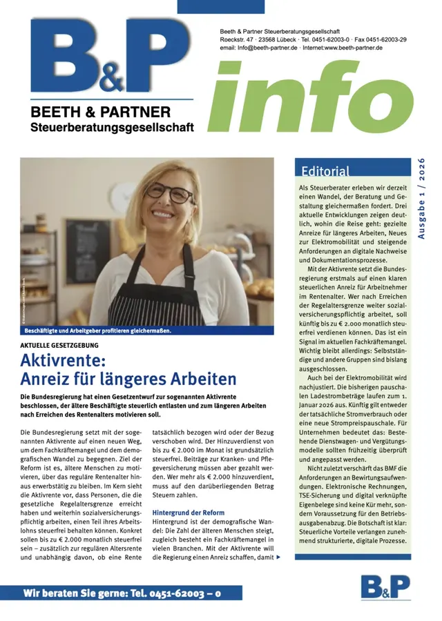 Aktuelles MandantenJournal – Beeth & Partner